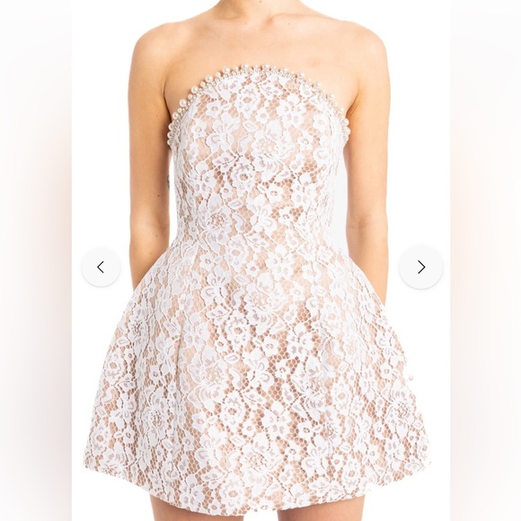 Rebecca Tembo- Ari Bridal Mini Dress size 8 US - Picture 3 of 12